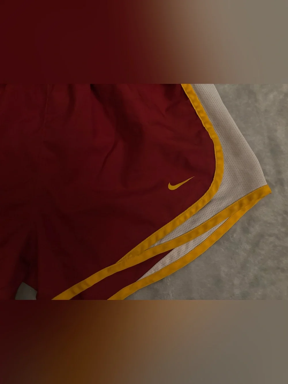 Nike Dri-FIT USC Trojans Red/Gold/White Athletic Shorts Size S
